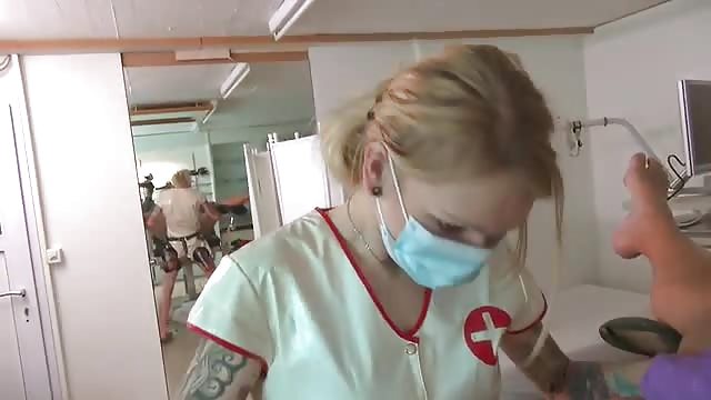 Fucking this freaky nurse while