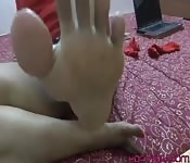 Piedi indiani puzzolenti