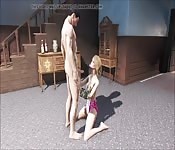Blonde sexy dans une sodomie sensuelle