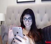 La Khalifa si mostra tutta