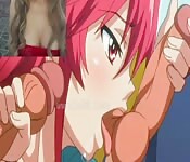 Une rousse hentai à gros seins