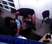 Pegos na câmera de segurança
