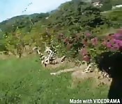 Sexo en la calle con culona