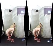 BaDoink VR Lesbian Sex Action Under The Shower 