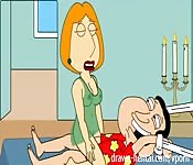 Lois et Quagmire tente le bondage dans cetteparodie de Family Guy
