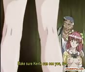 Écolière hentai se fait malaxer les seins