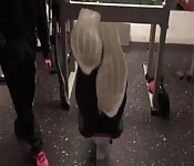 Un cul noir fait son exercice